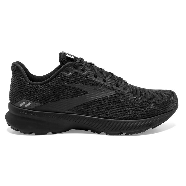 Brooks Launch 8 Light-Cushion Road Running Shoes - Men's - Black/Ebony/Grey/Charcoal (65782-NVLG)